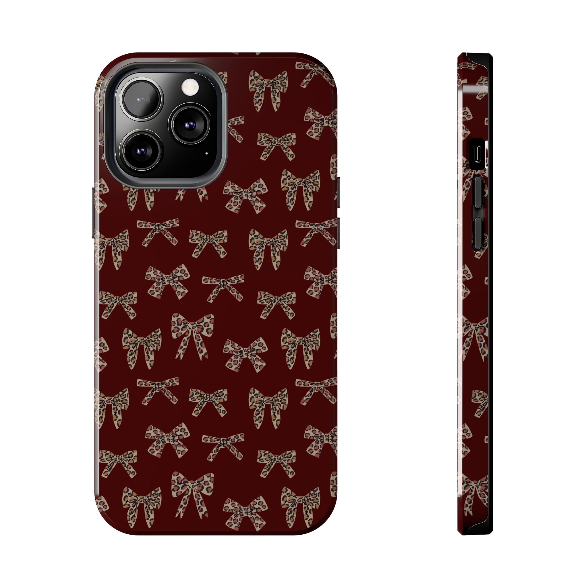 Ribbon Riot | Leopard Bow Print Phone Case