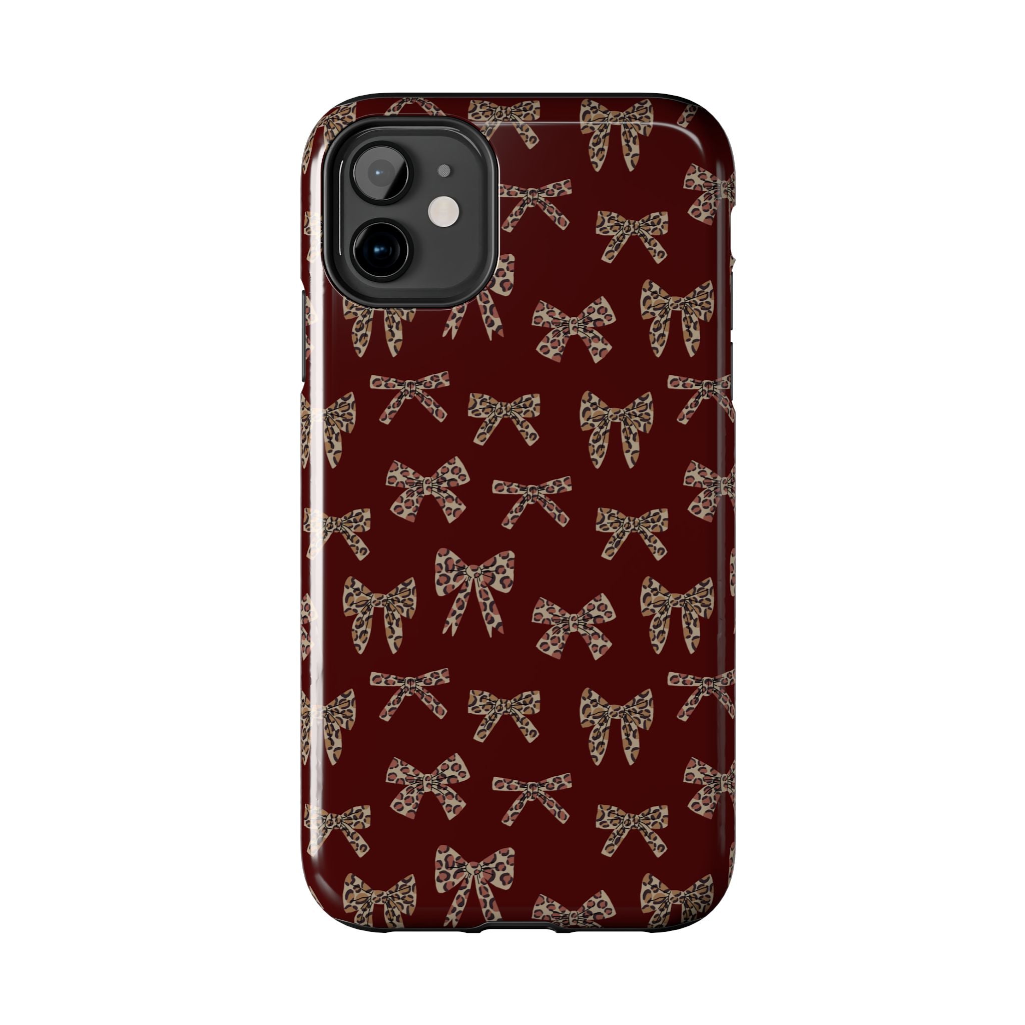 Ribbon Riot | Leopard Bow Print Phone Case