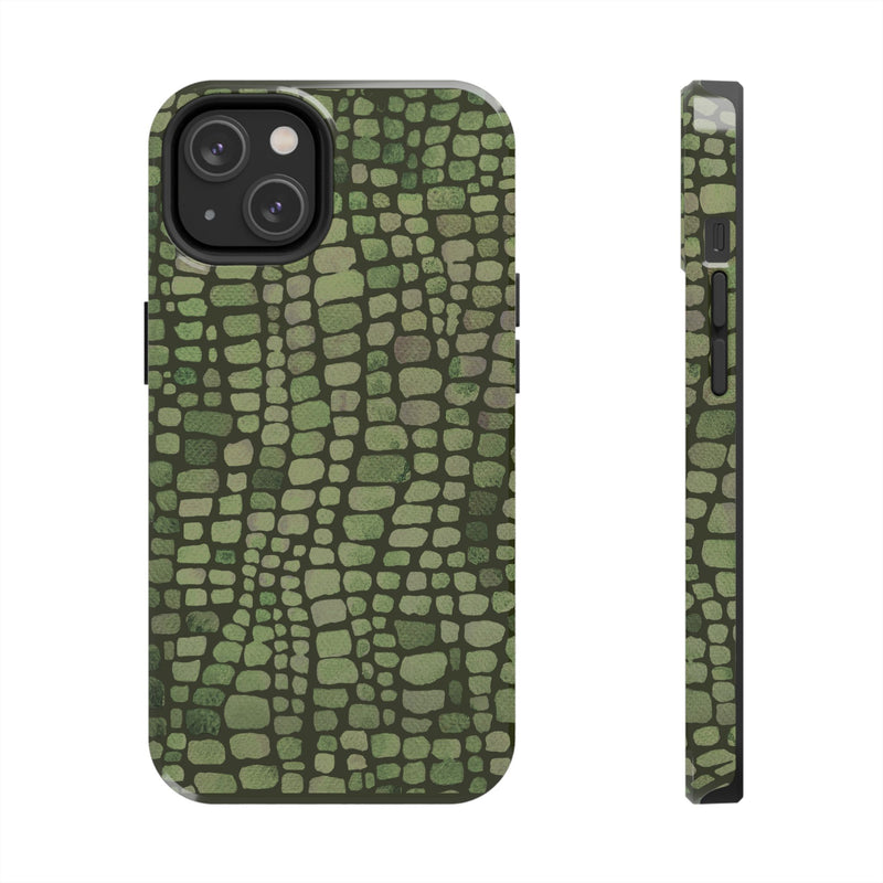 Olive Emboss Tough Phone Case by Gift Therapy