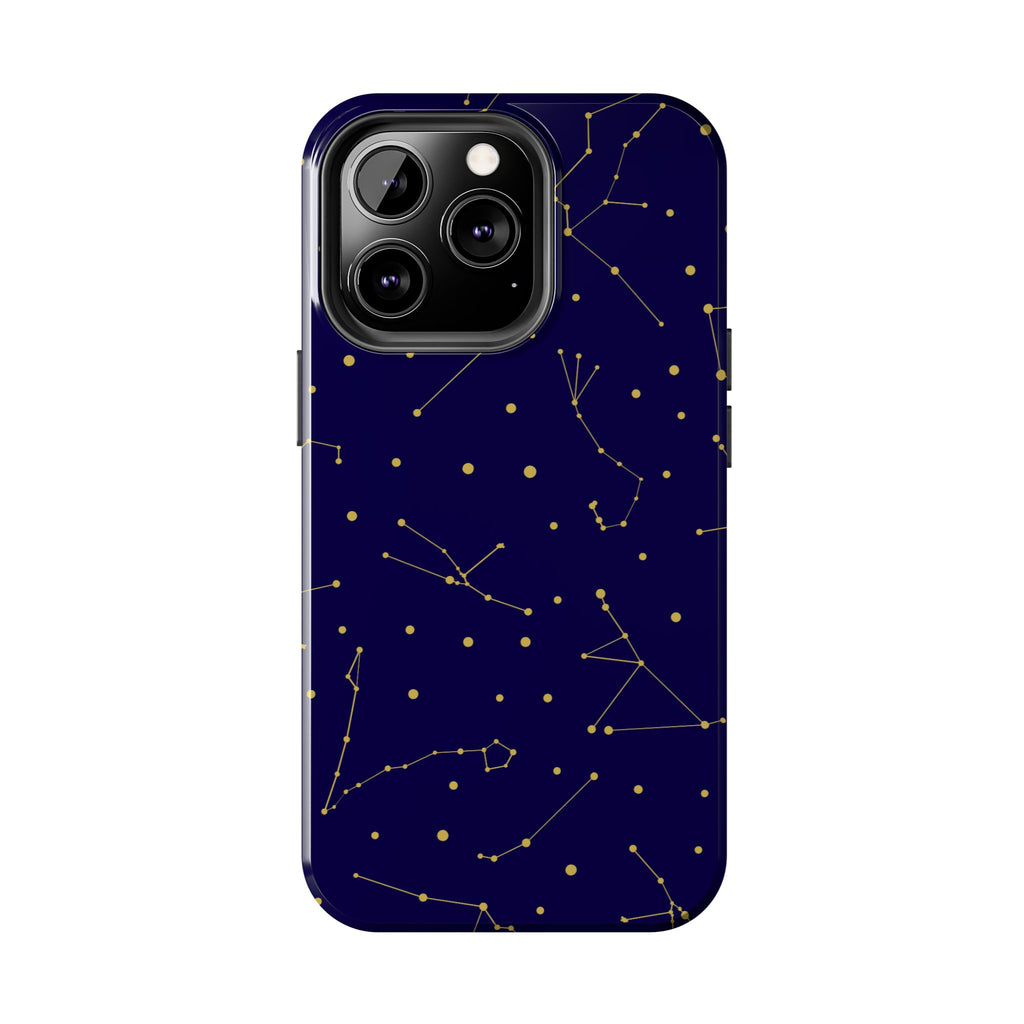 Maroon & Blush Striped Tough Phone Case — Durable Protective iPhone Cover