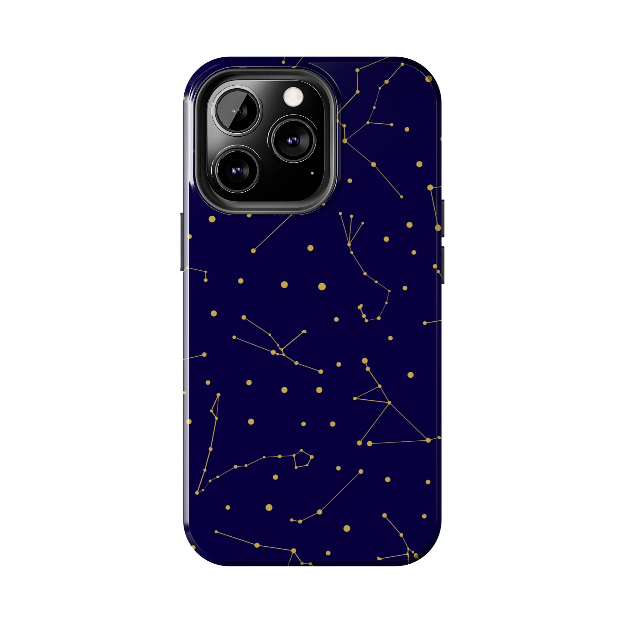 Maroon & Blush Striped Tough Phone Case — Durable Protective iPhone Cover