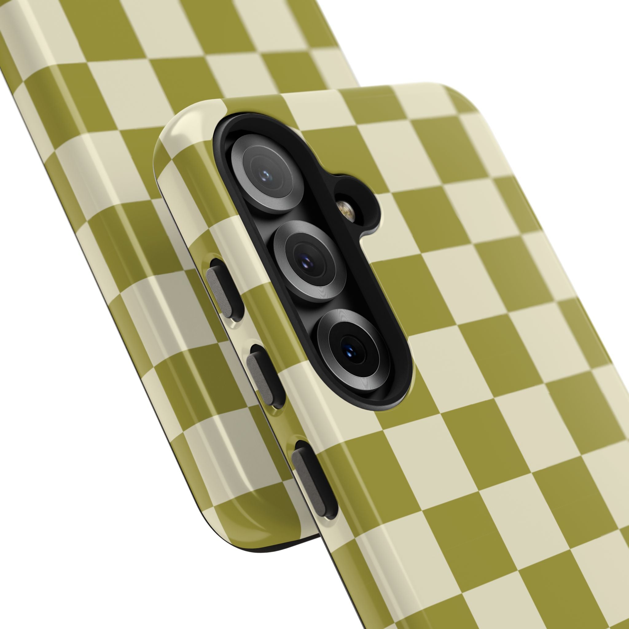Maroon & Blush Striped Tough Phone Case — Durable Protective iPhone Cover