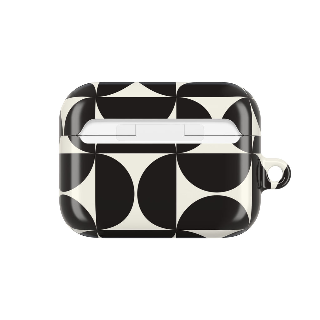 Noir Mod | Black Geometric Retro AirPods Case