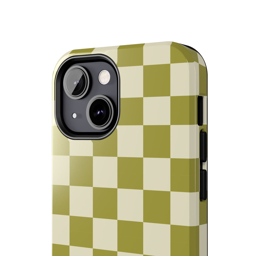 Maroon & Blush Striped Tough Phone Case — Durable Protective iPhone Cover