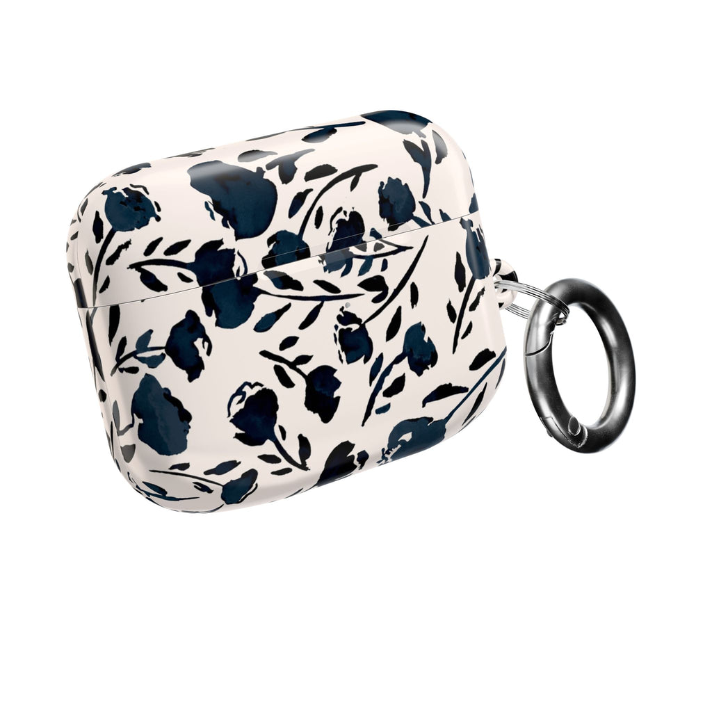Midnight Meadow | Navy Floral Print AirPods Case