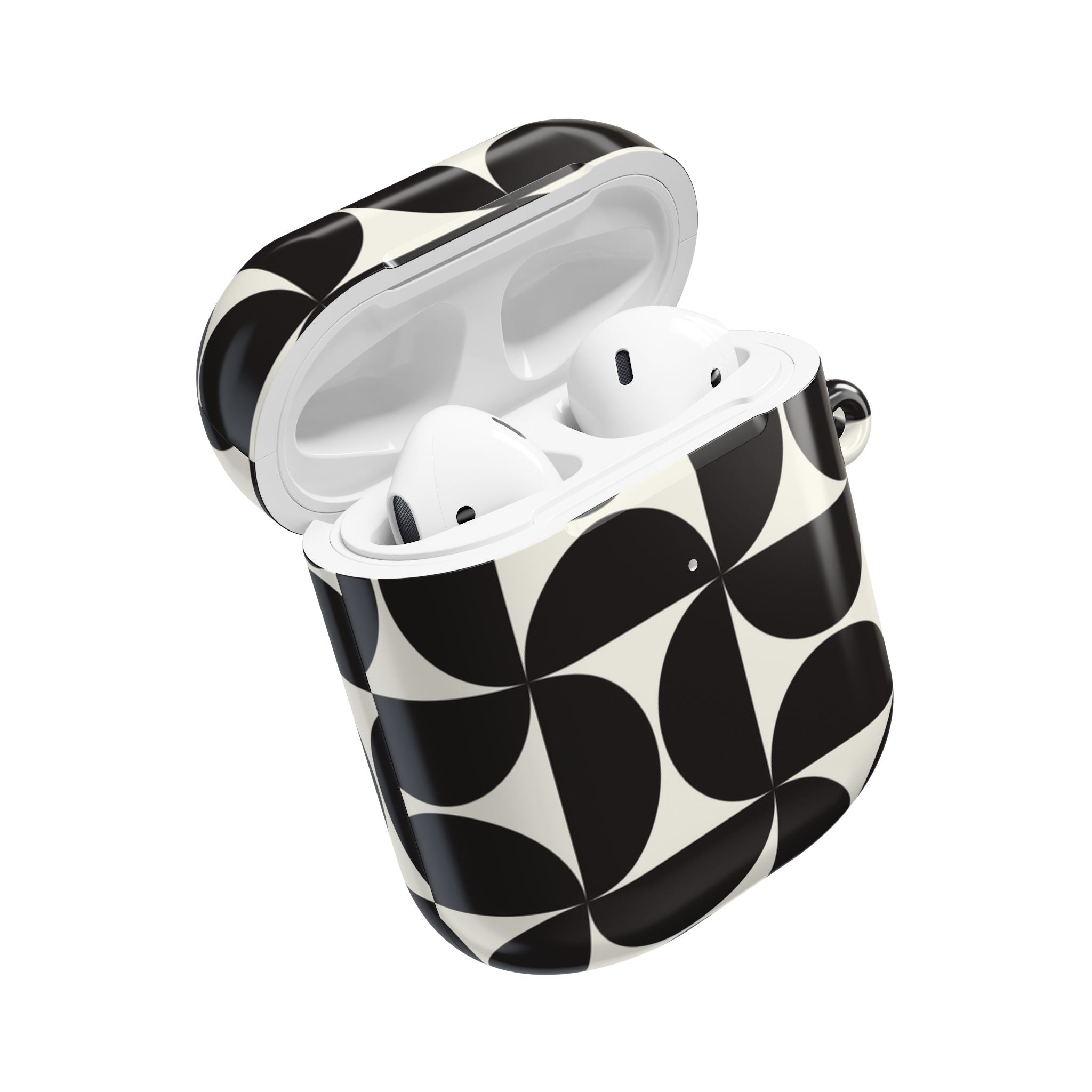 Noir Mod | Black Geometric Retro AirPods Case
