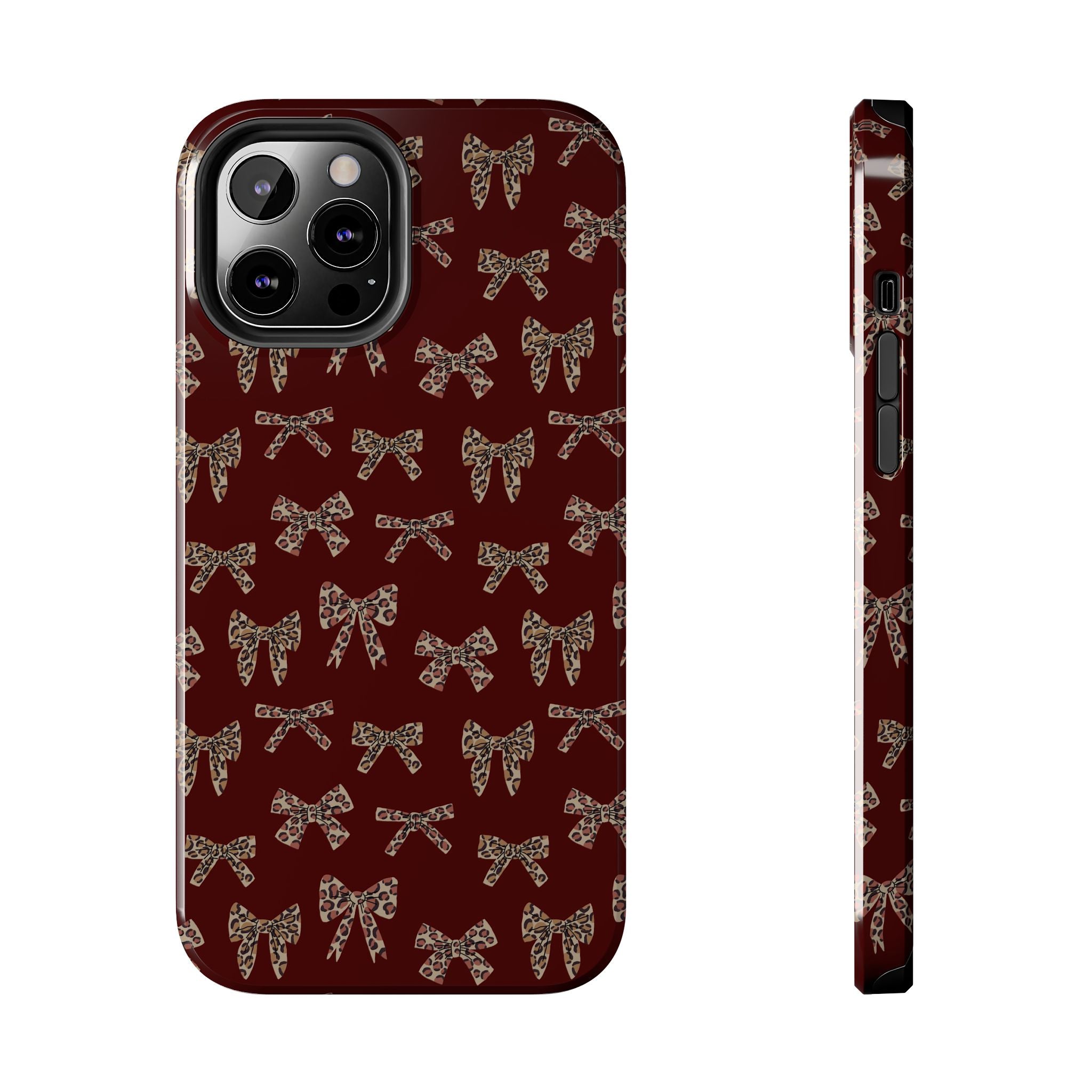 Ribbon Riot | Leopard Bow Print Phone Case