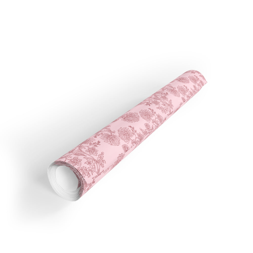 Pink Radiance | Blush Floral Print Wrapping Paper