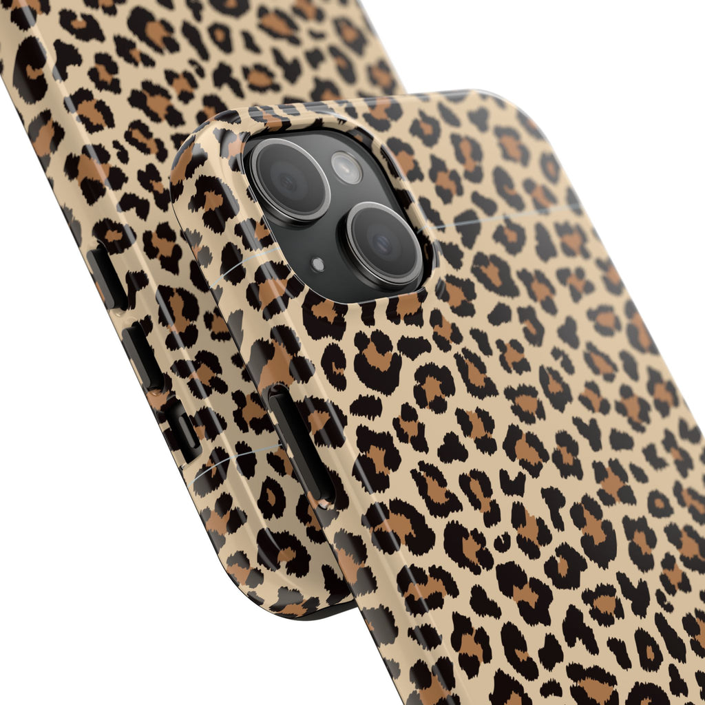 Leopard Hour | Neutral Leopard Print Tough Phone Case
