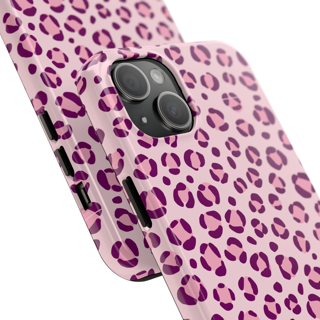 Rosé Wild | Pink Leopard Print Tough Phone Case