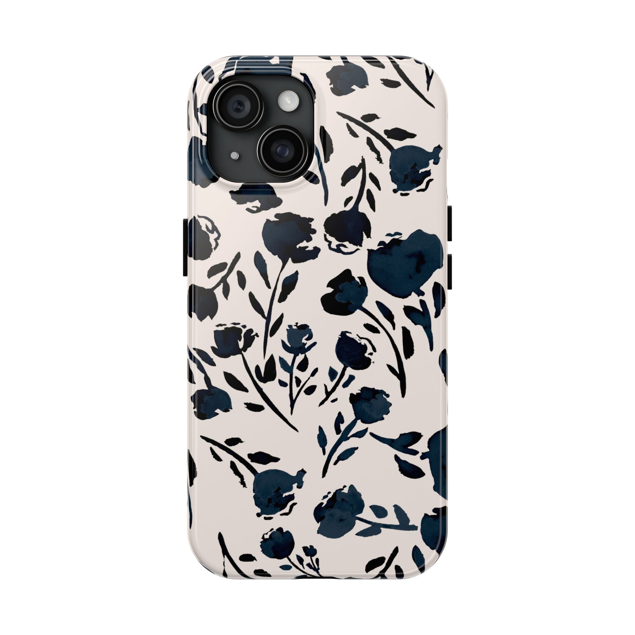 Midnight Meadow | Navy Floral Print Phone Case