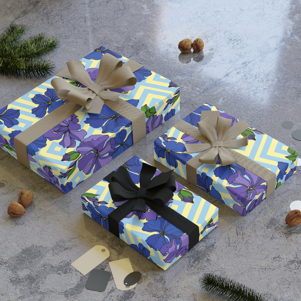 Bluebell Bloom | Blue Botanical Floral Wrapping Paper