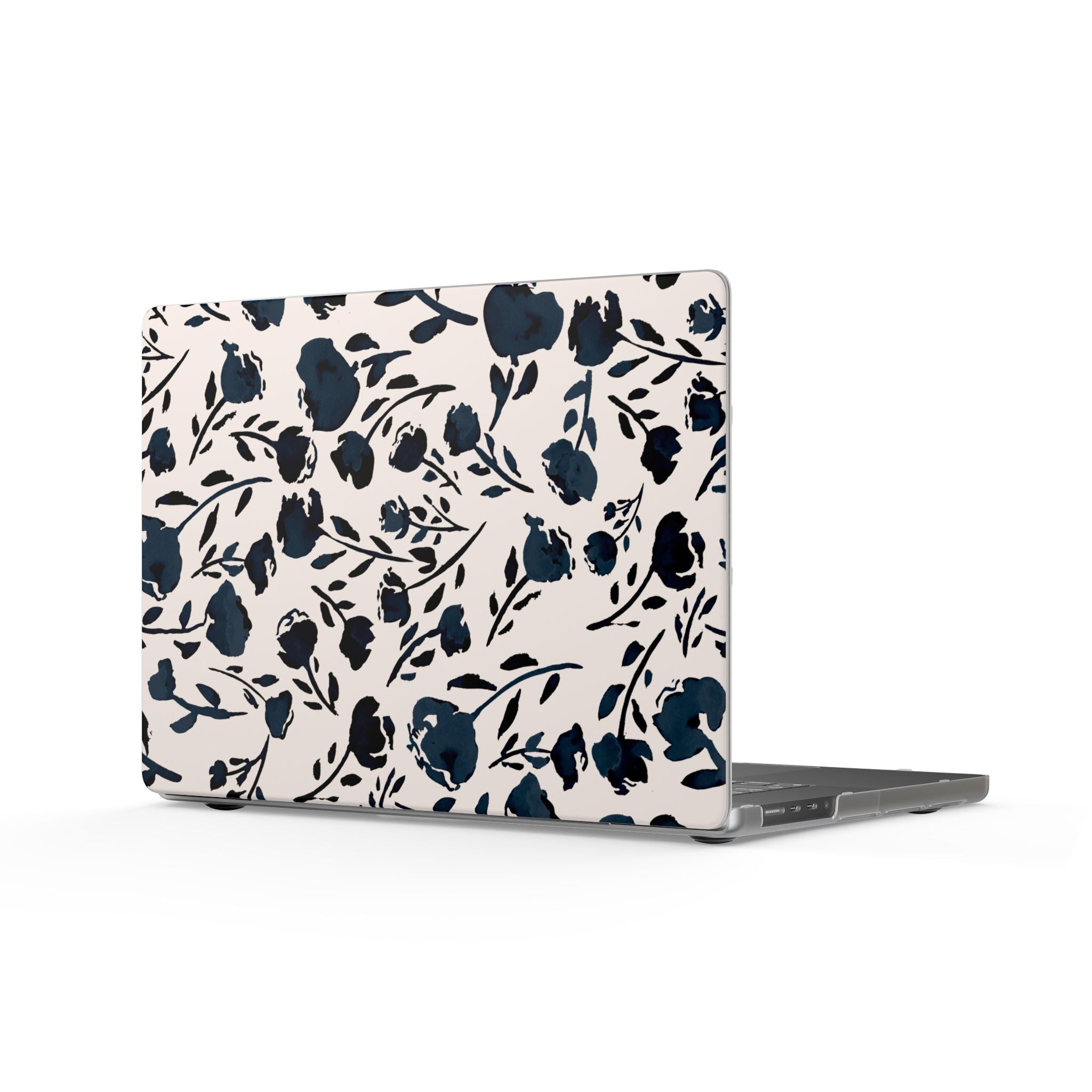 Midnight Meadow | Navy Floral Print Laptop Sleeve