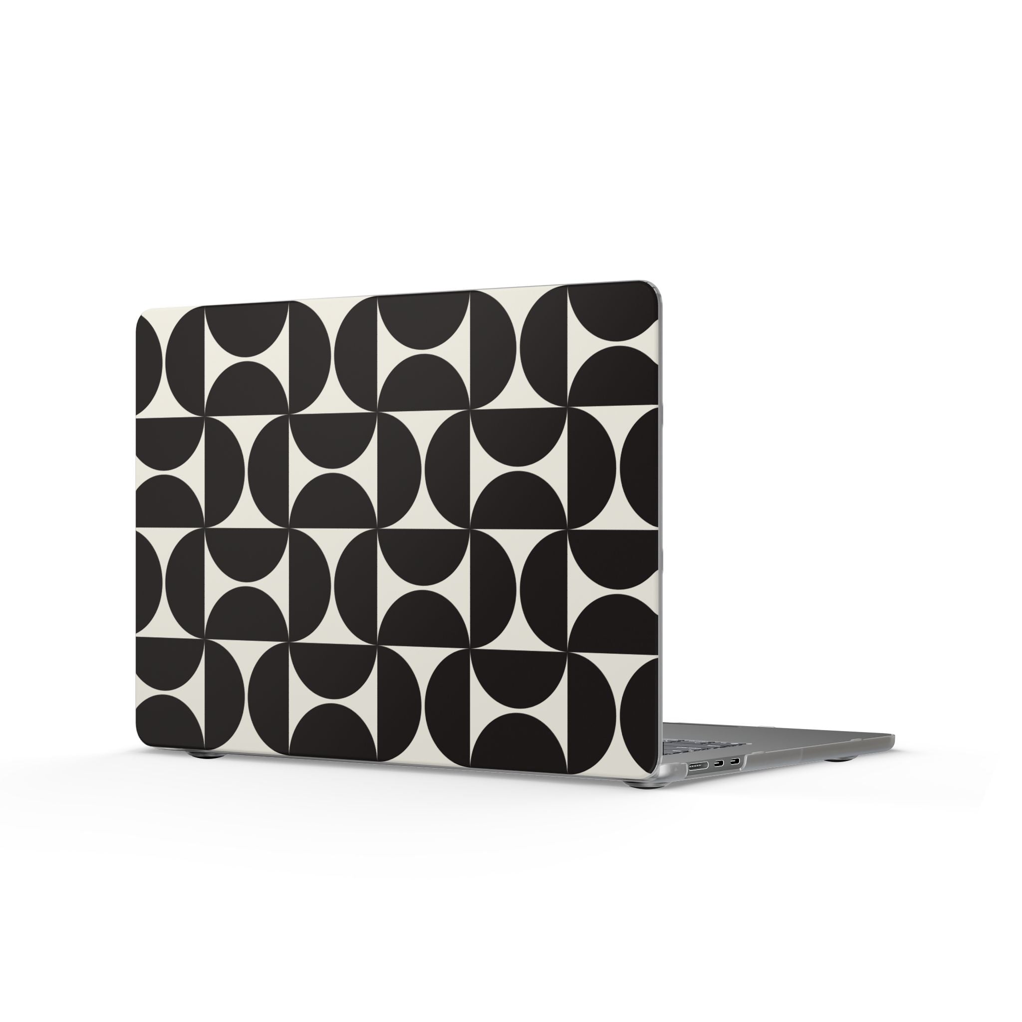 Noir Mod | Black Geometric Retro Laptop Sleeve