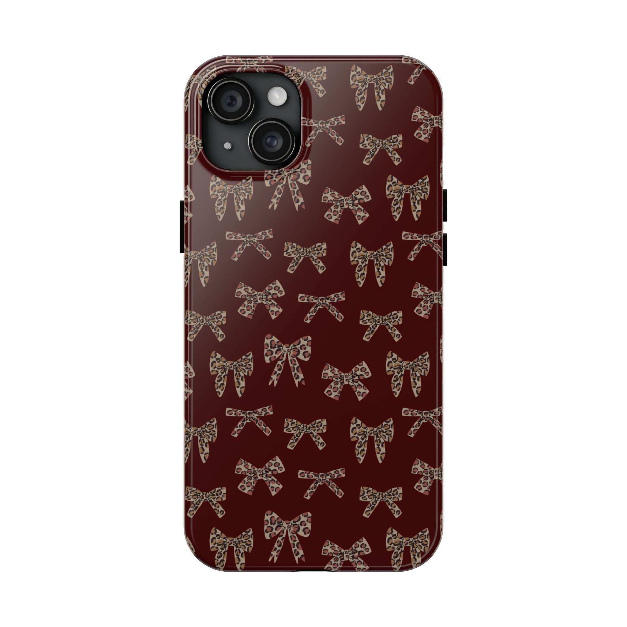 Ribbon Riot | Leopard Bow Print Phone Case