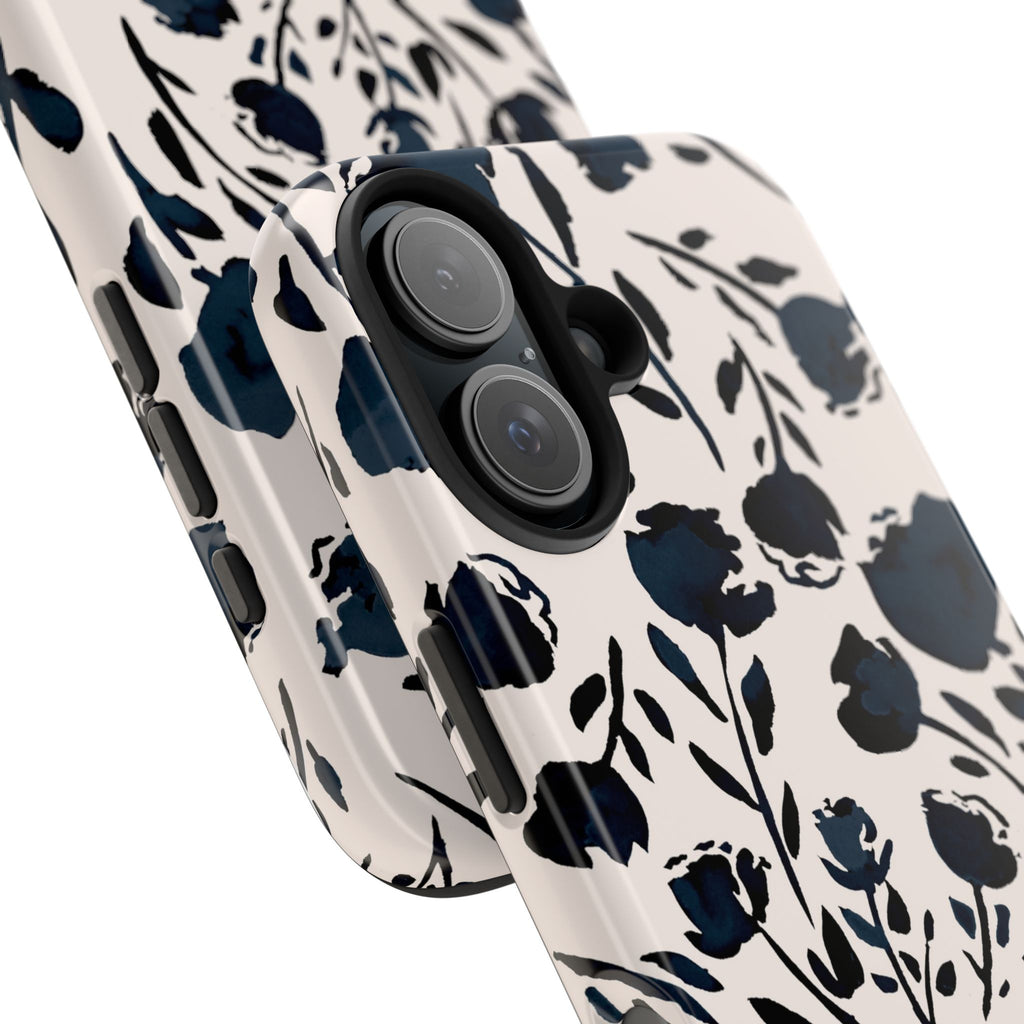 Midnight Meadow | Navy Floral Print Phone Case
