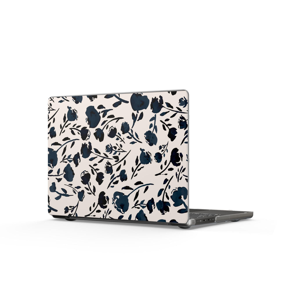 Midnight Meadow | Navy Floral Print Laptop Sleeve