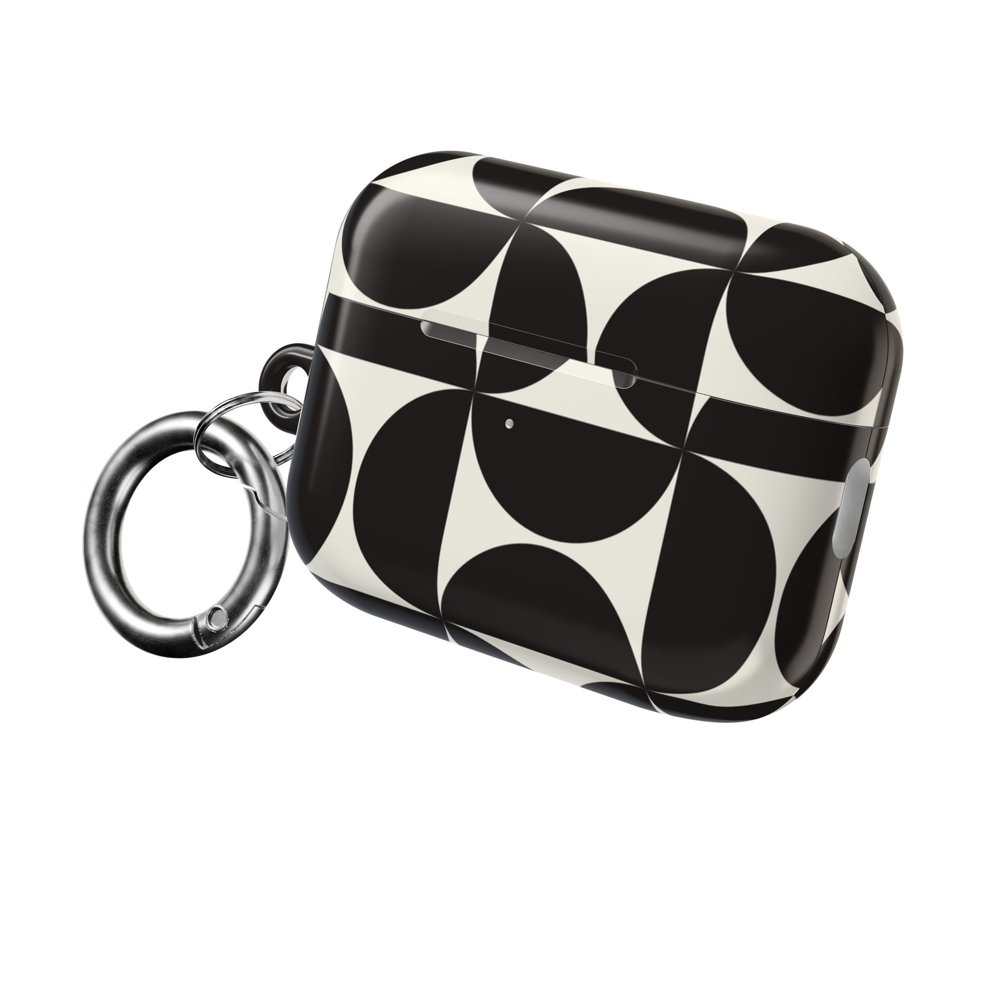 Noir Mod | Black Geometric Retro AirPods Case