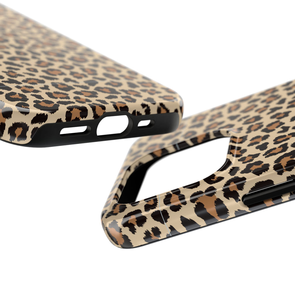 Leopard Hour | Neutral Leopard Print Tough Phone Case