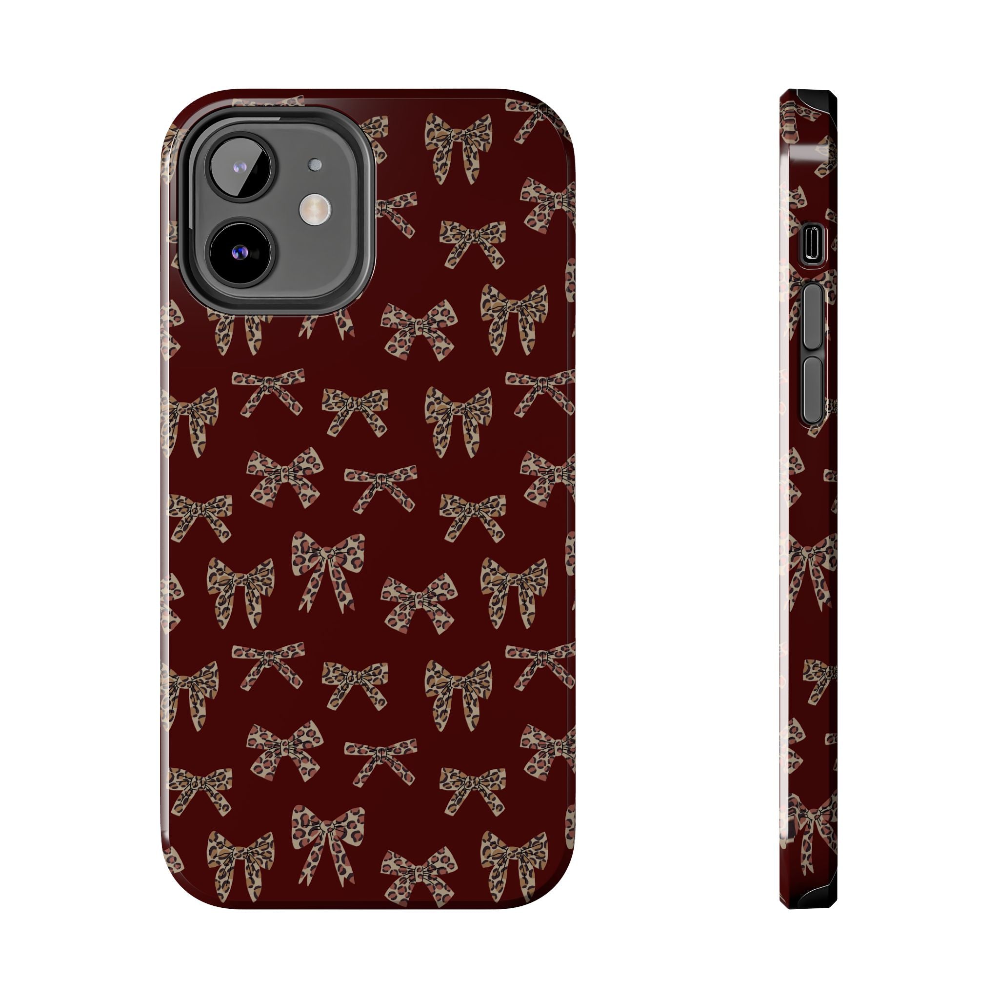 Ribbon Riot | Leopard Bow Print Phone Case