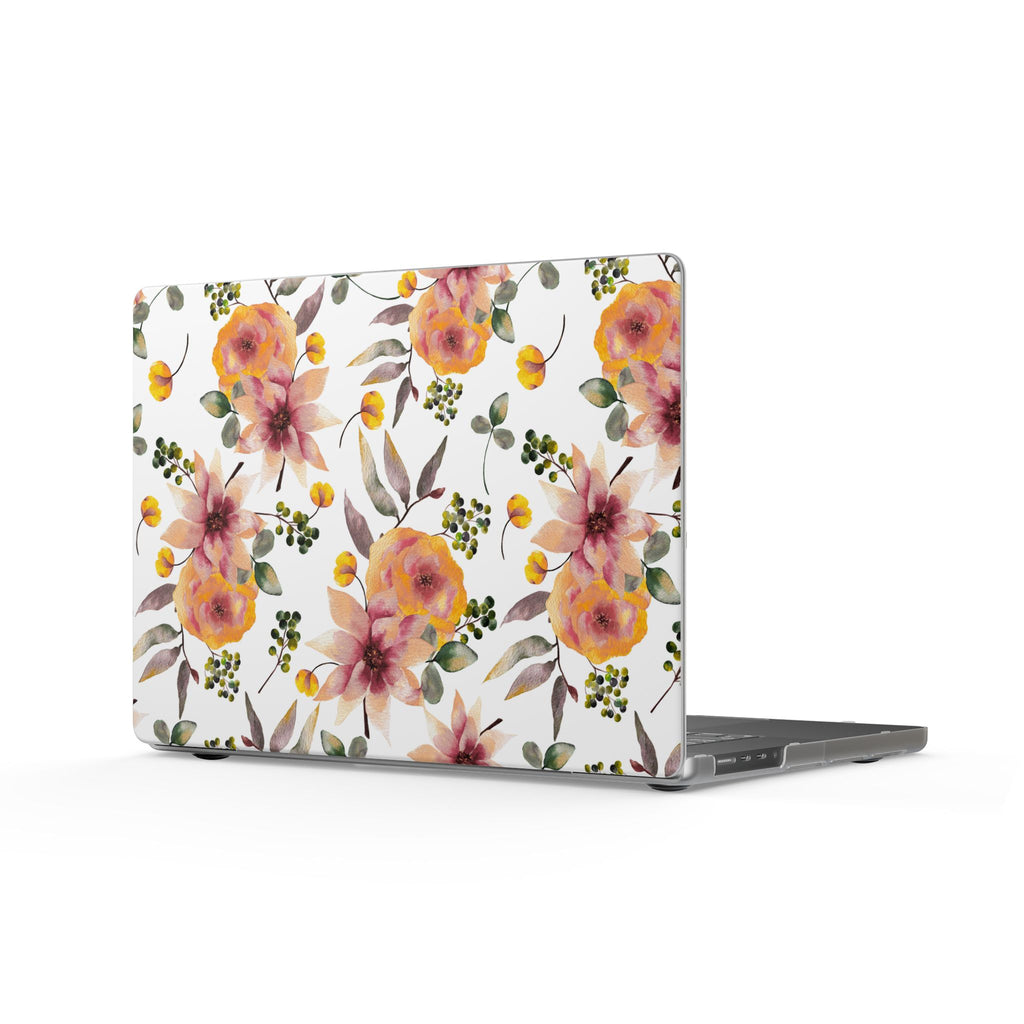 Painterly Bloom | Watercolor Autumn Floral Laptop Sleeve