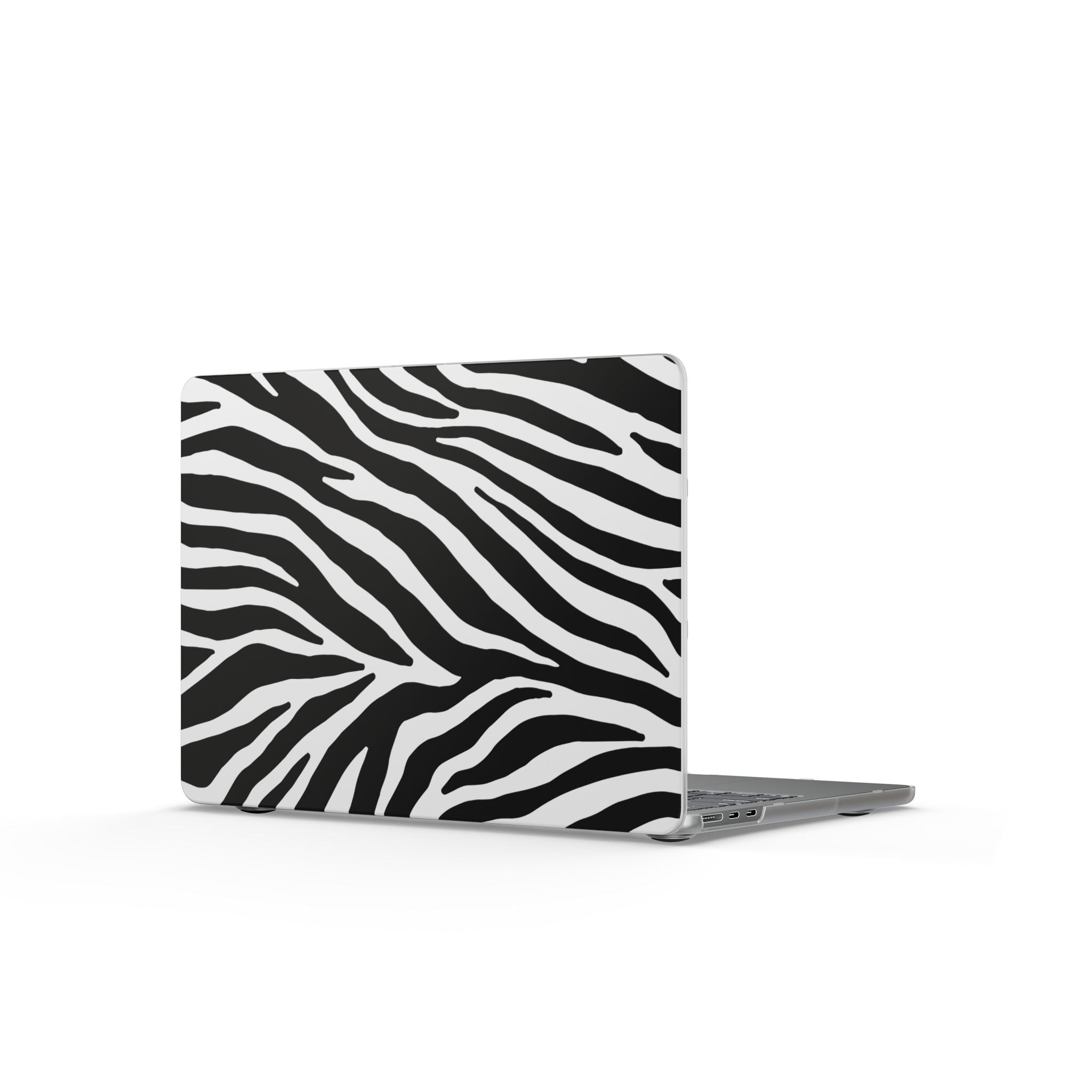 Zebra Addiction | Black & Cream Zebra Print Laptop Sleeve