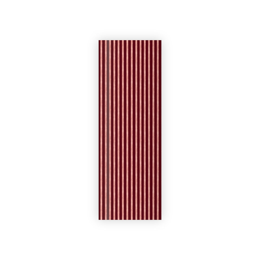 Blush Column | Burgundy & Soft Pink Stripe Wrapping Paper