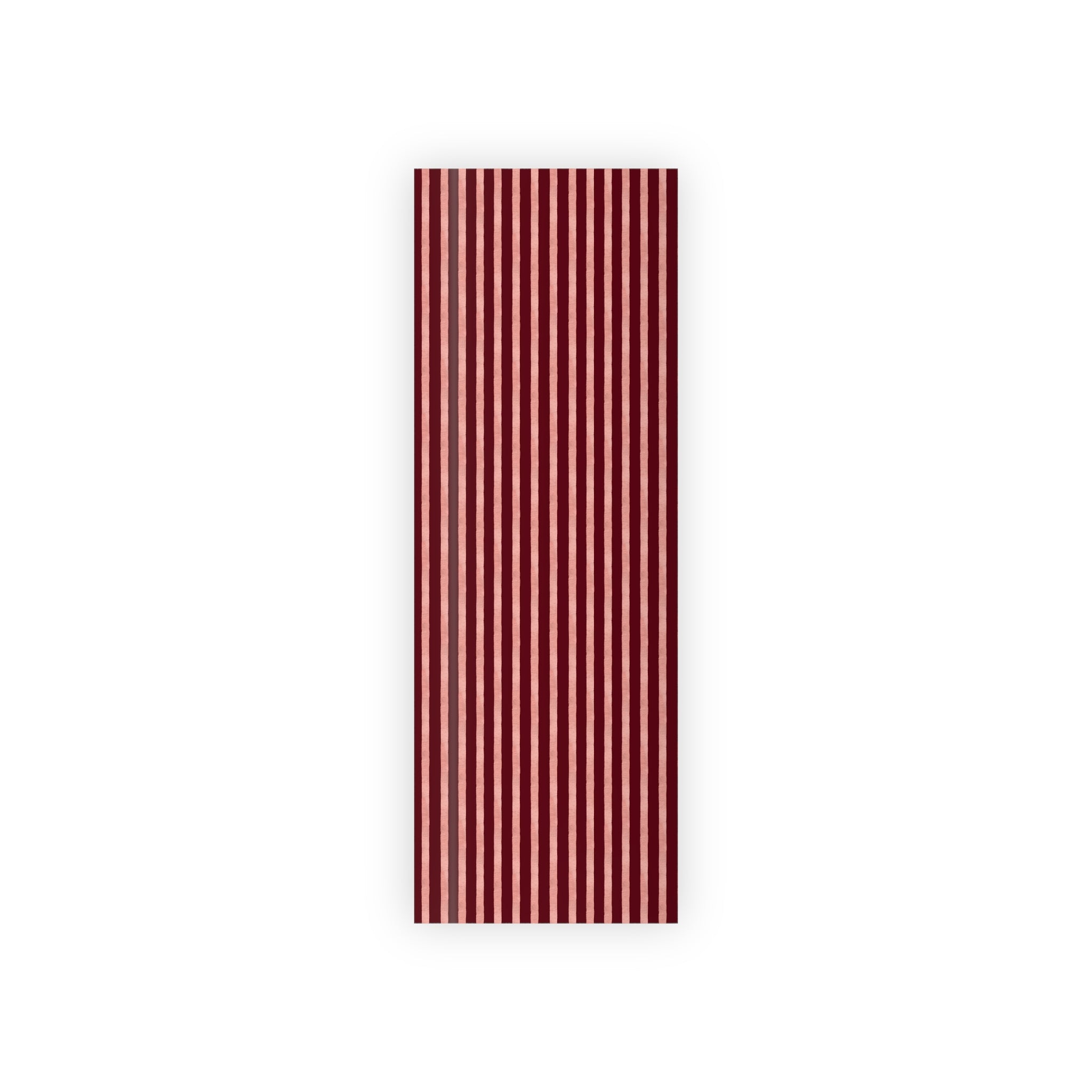 Blush Column | Burgundy & Soft Pink Stripe Wrapping Paper