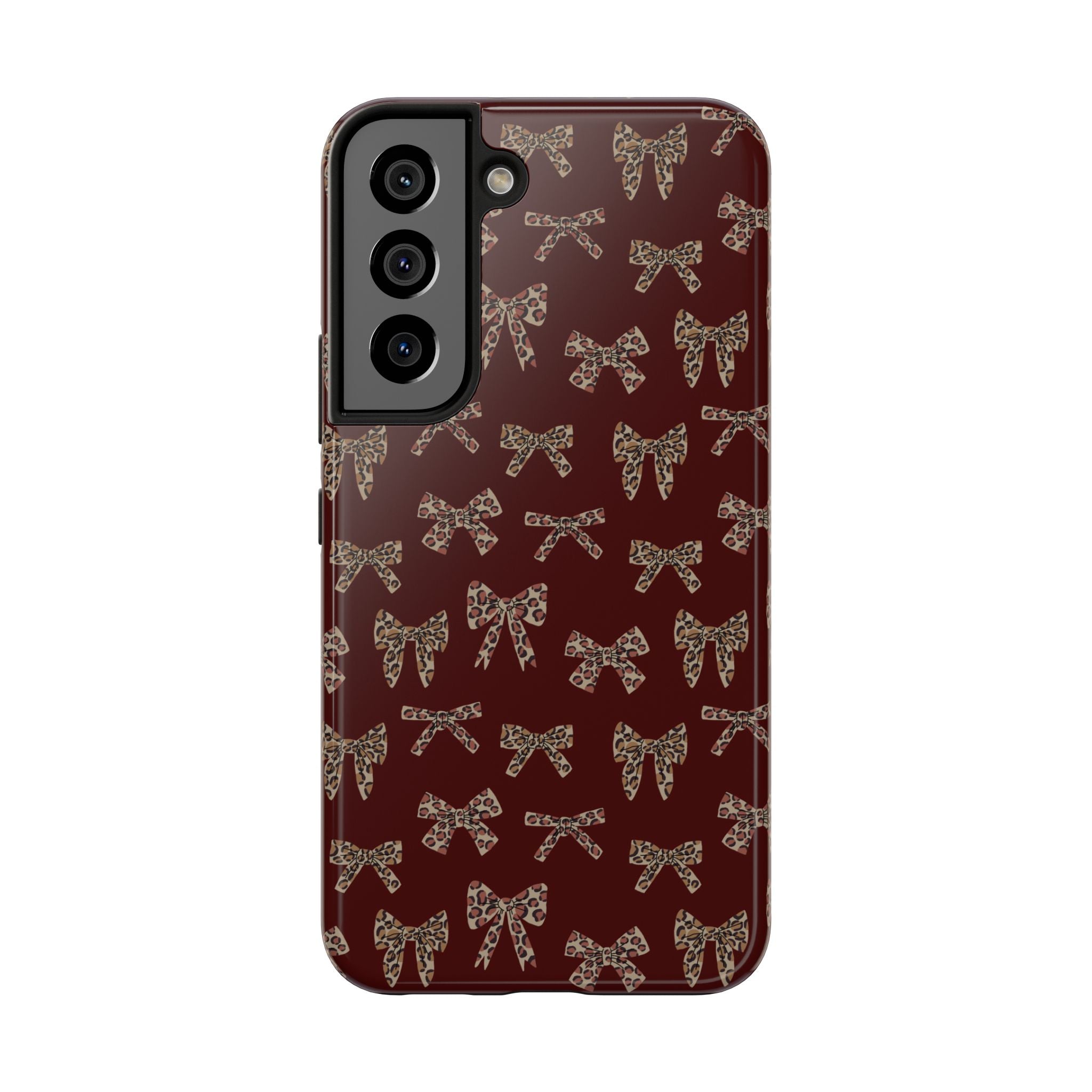 Ribbon Riot | Leopard Bow Print Phone Case
