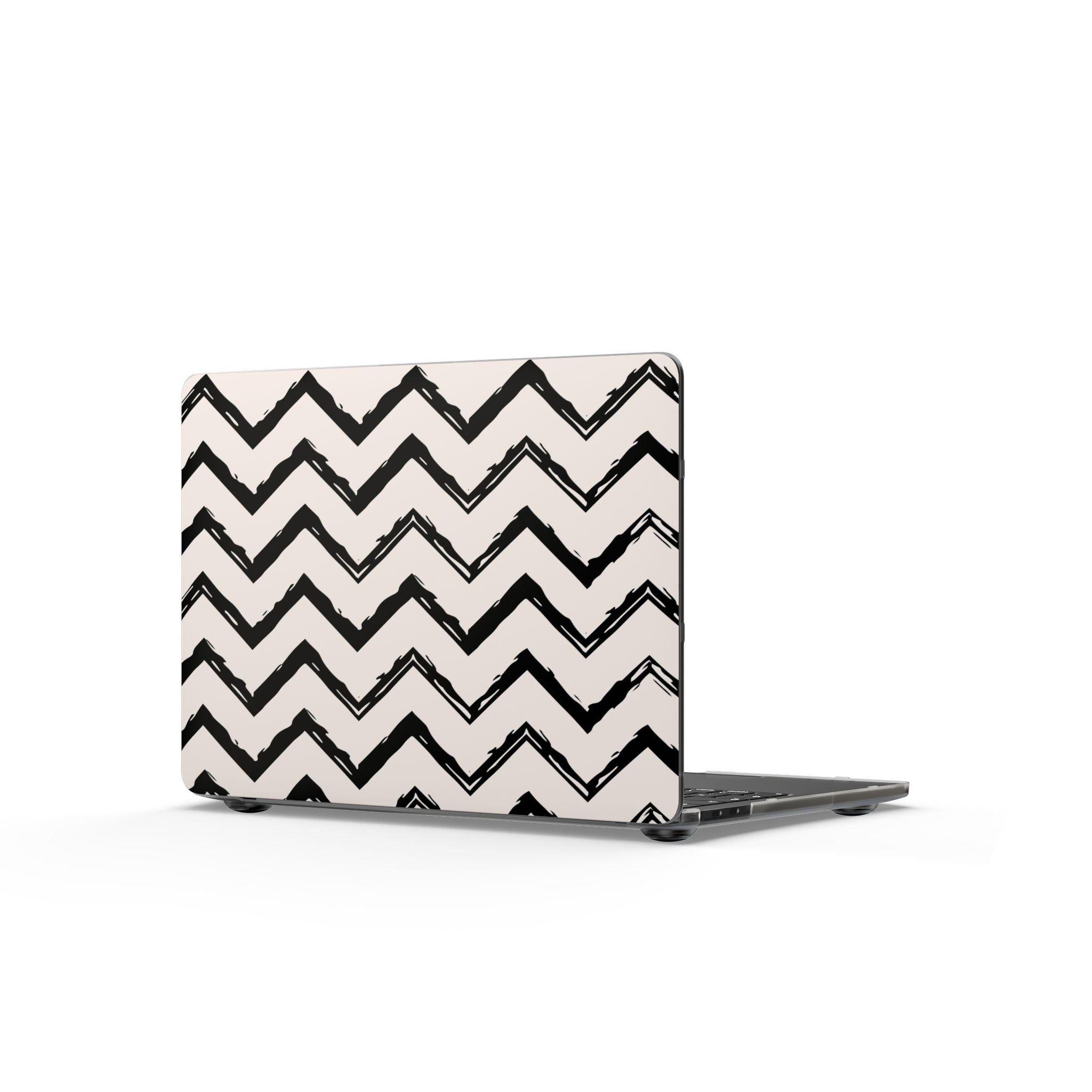 Zig Zag Edit | Black & Cream Chevron Laptop Sleeve
