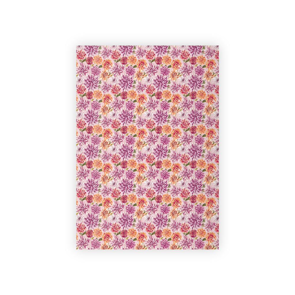 Petal Devotion | Blush Dahlia Floral Wrapping Paper