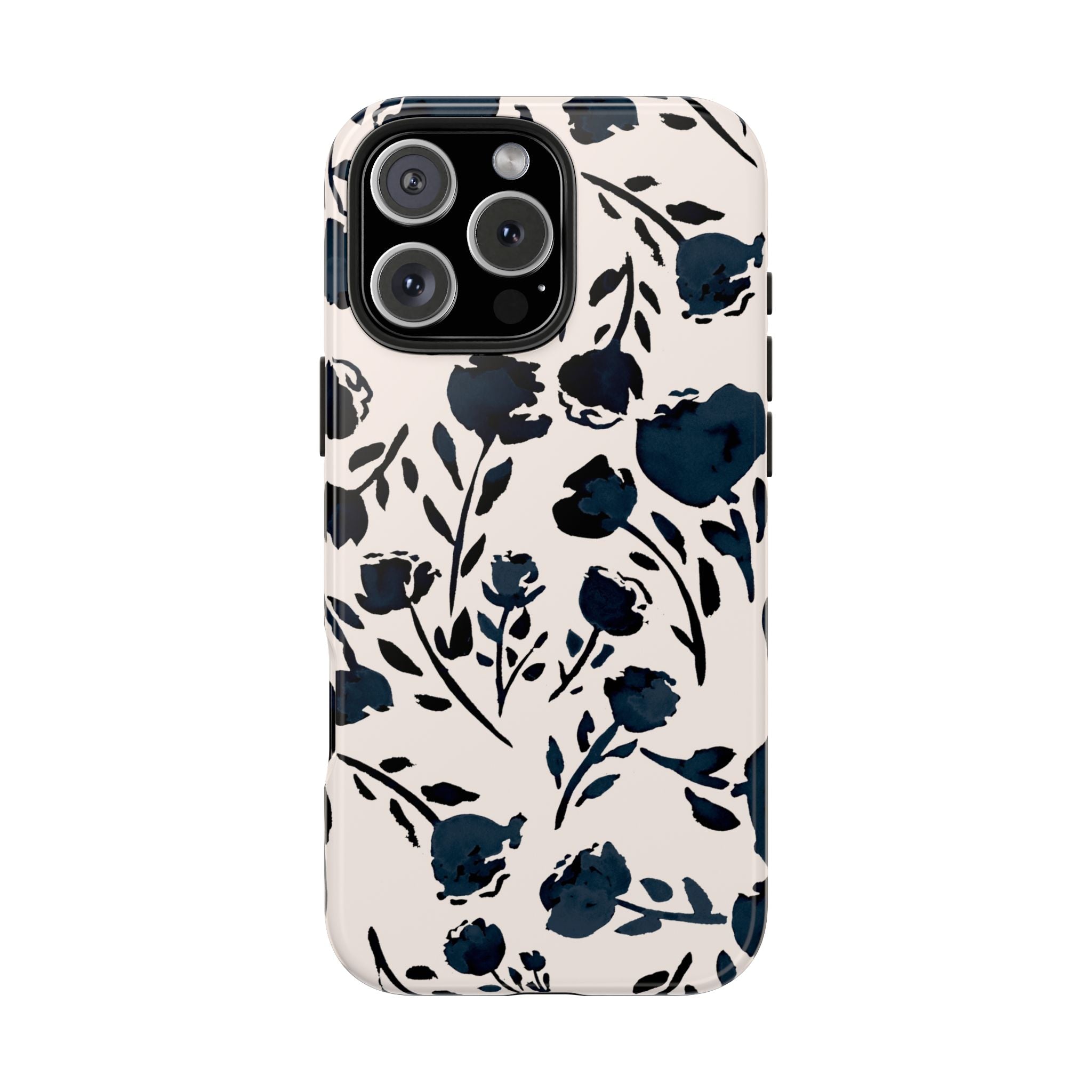 Midnight Meadow | Navy Floral Print Phone Case