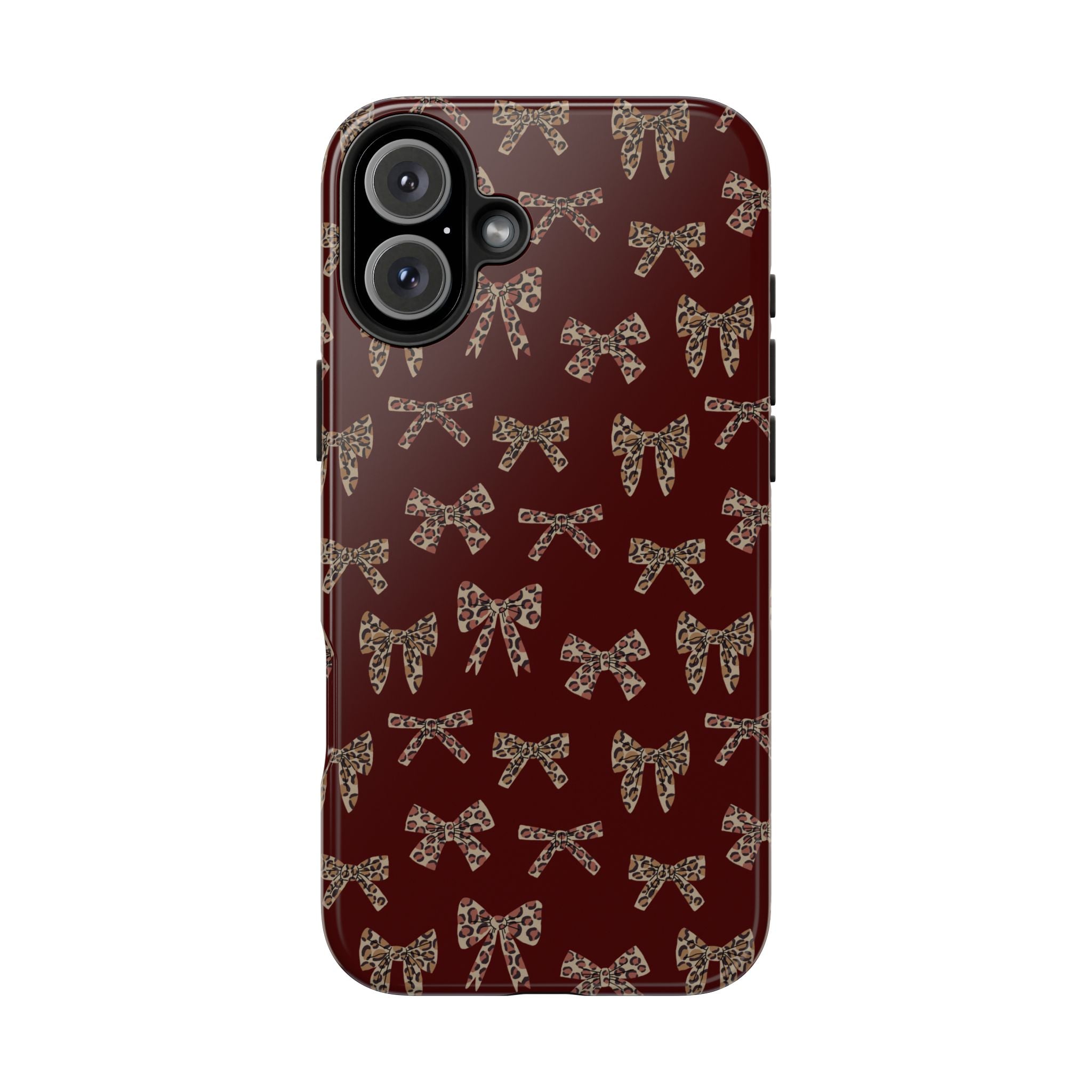 Ribbon Riot | Leopard Bow Print Phone Case