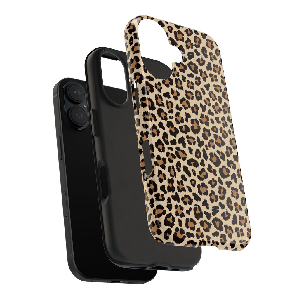 Leopard Hour | Neutral Leopard Print Tough Phone Case