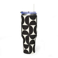 Noir Mod | Black Geometric Retro Tumbler