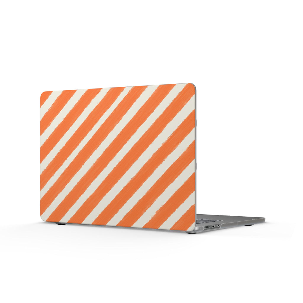 Golden Hour | Orange Painted Stripe Laptop Sleeve