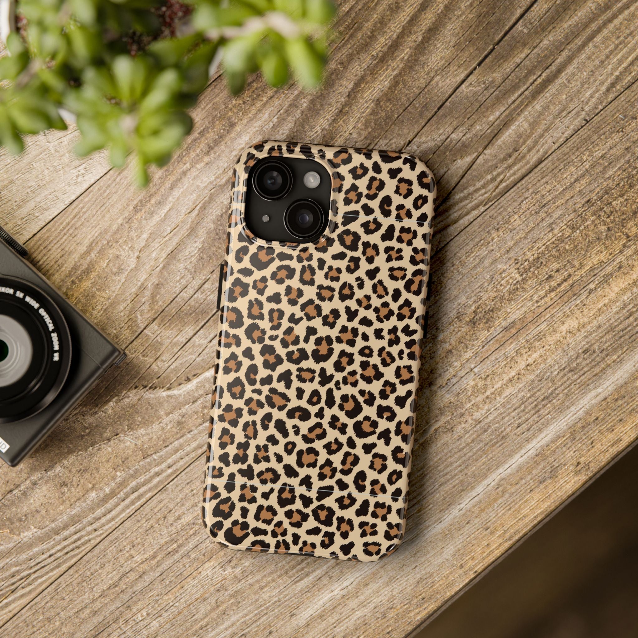 Leopard Hour | Neutral Leopard Print Tough Phone Case