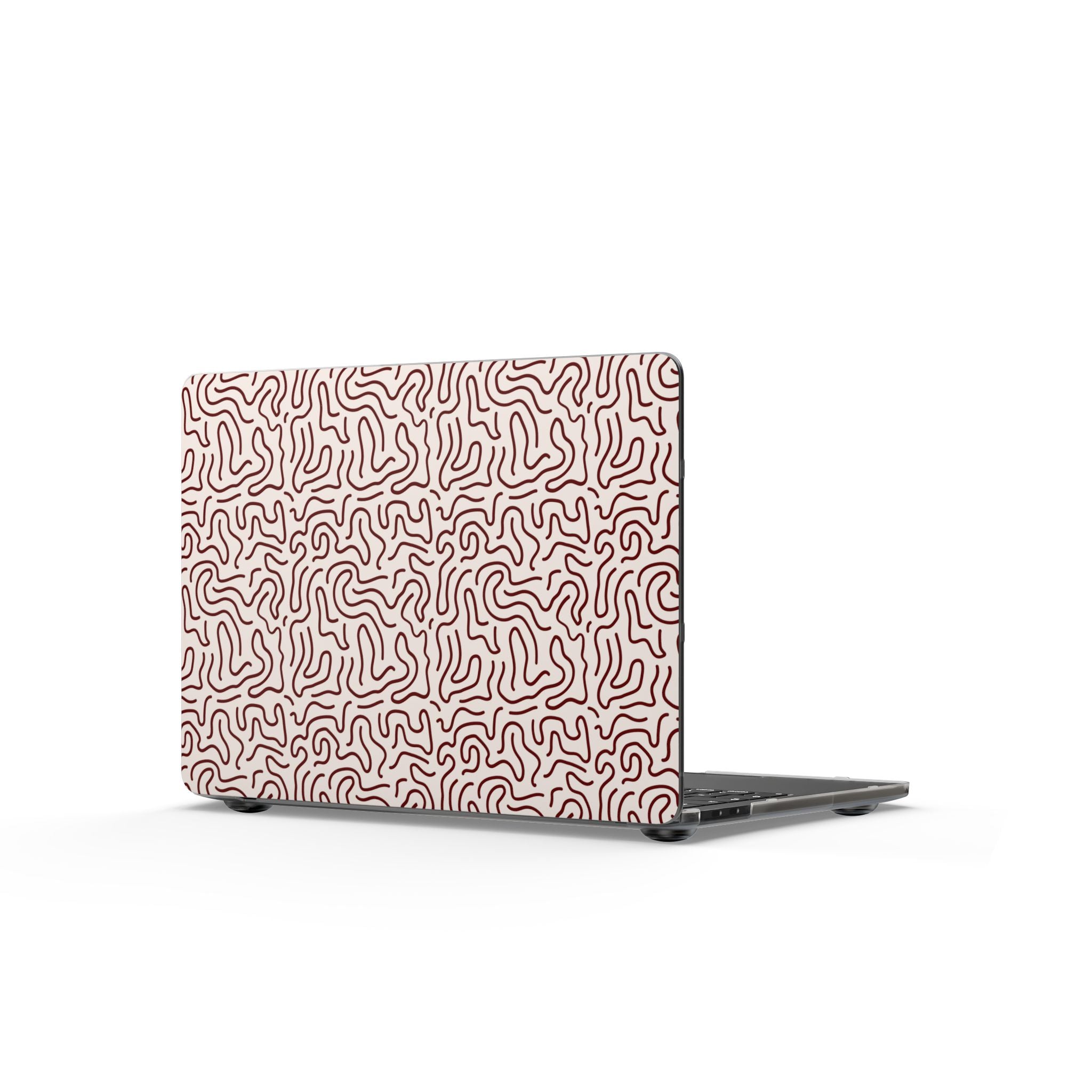 Soft Reverie | Blush Abstract Line Laptop Sleeve