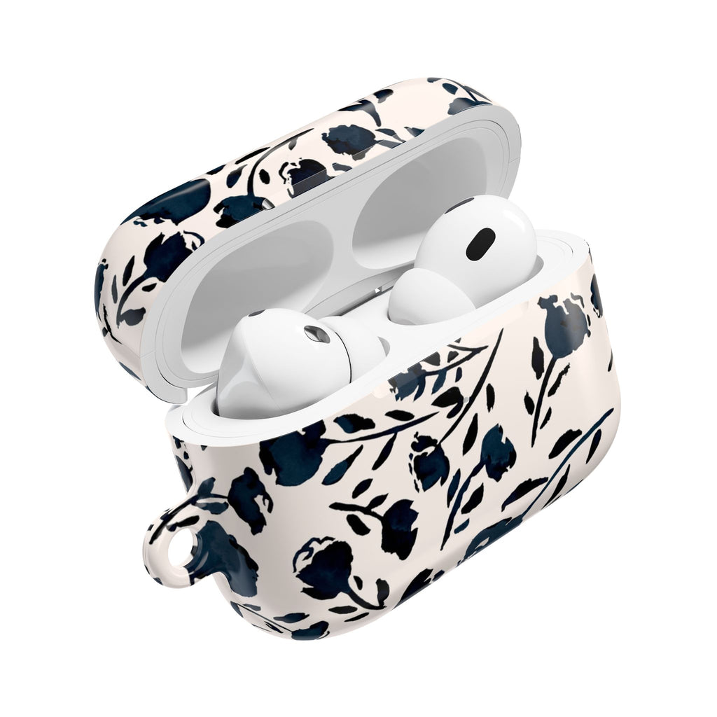 Midnight Meadow | Navy Floral Print AirPods Case