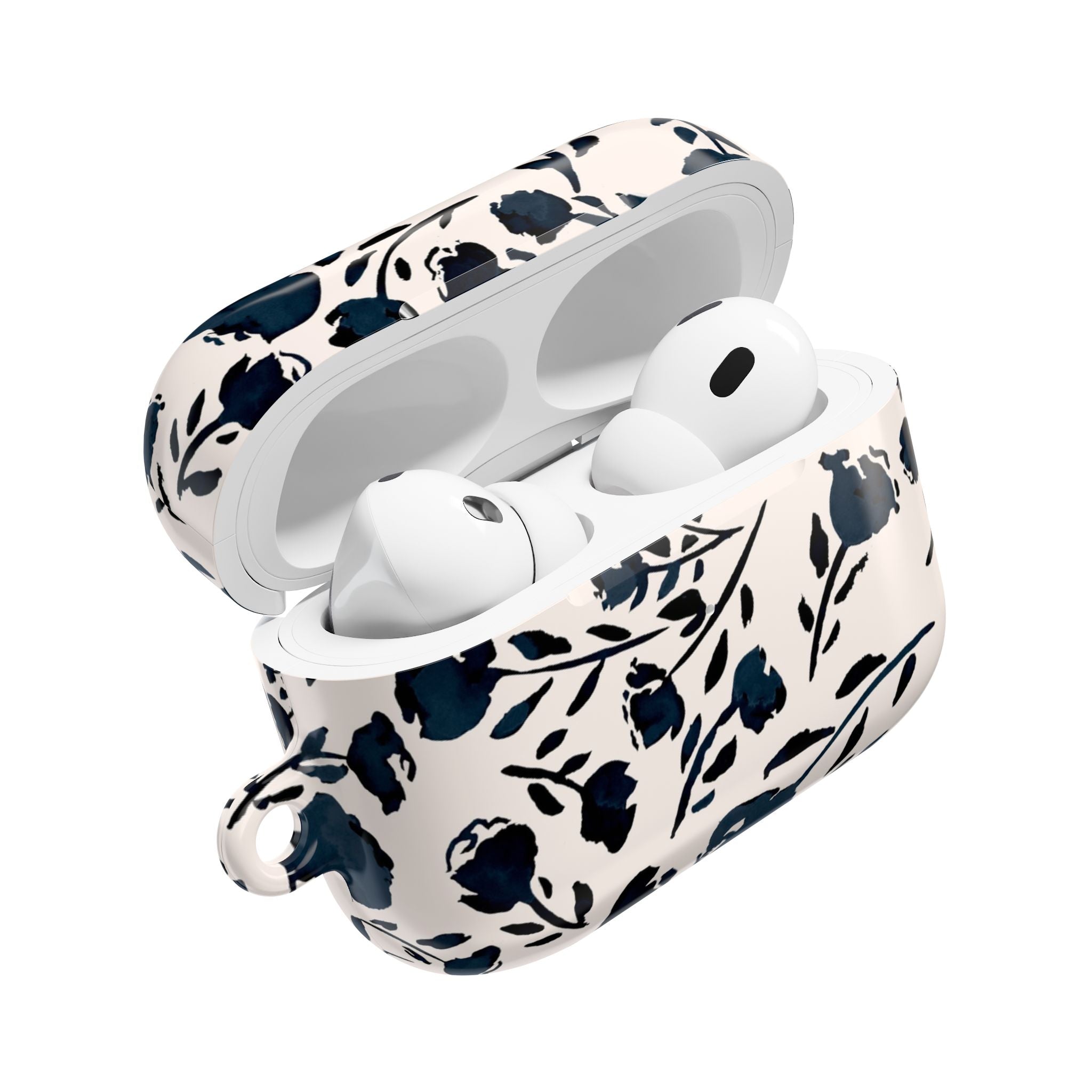 Midnight Meadow | Navy Floral Print AirPods Case