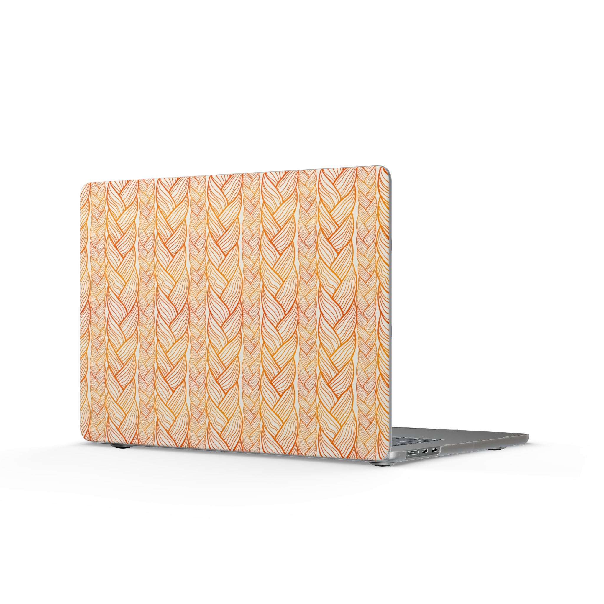 Golden Braid | Orange Braided Line Laptop Sleeve