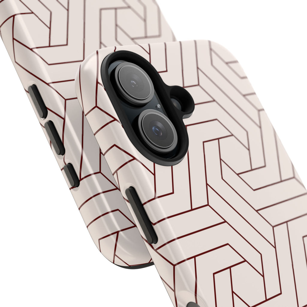 Rosewood Form | Blush Geometric Line Phone Case