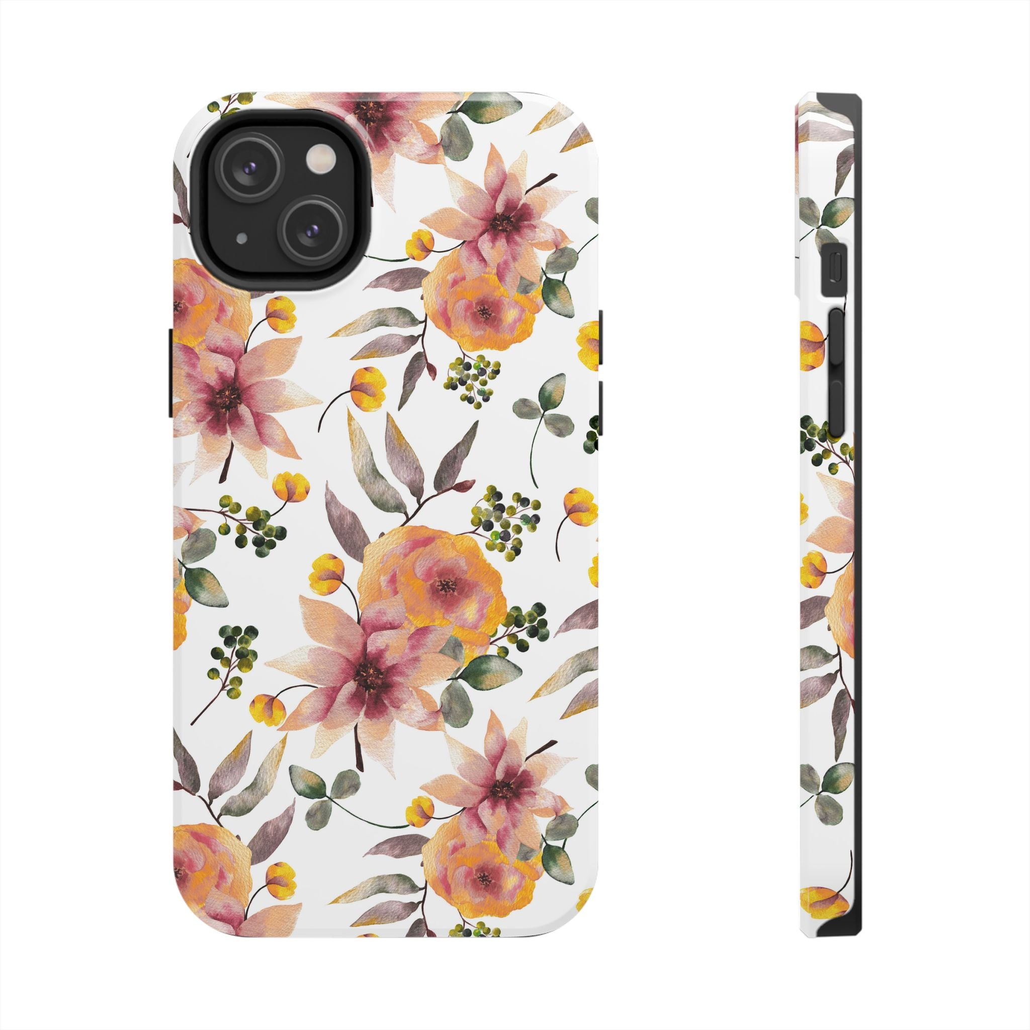 Painterly Bloom | Watercolor Autumn Floral Tough Phone Case