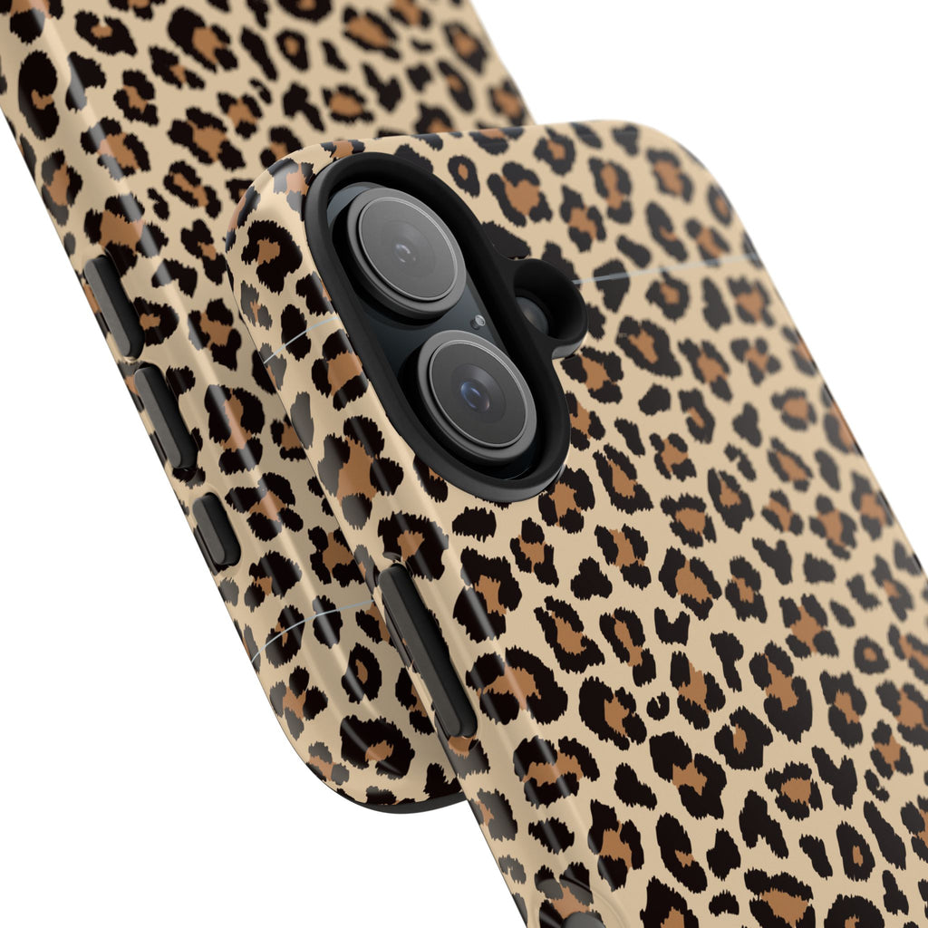 Leopard Hour | Neutral Leopard Print Tough Phone Case