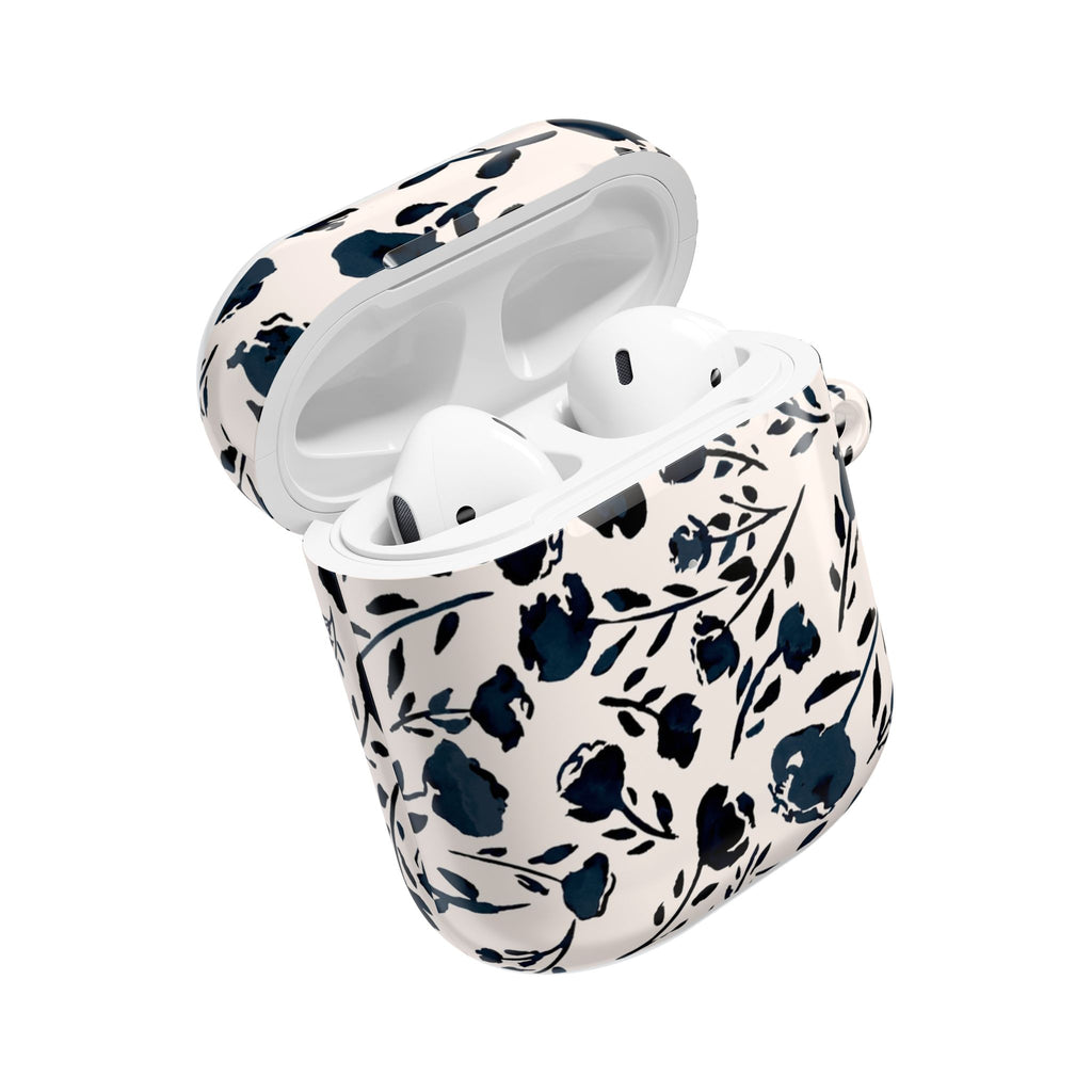 Midnight Meadow | Navy Floral Print AirPods Case