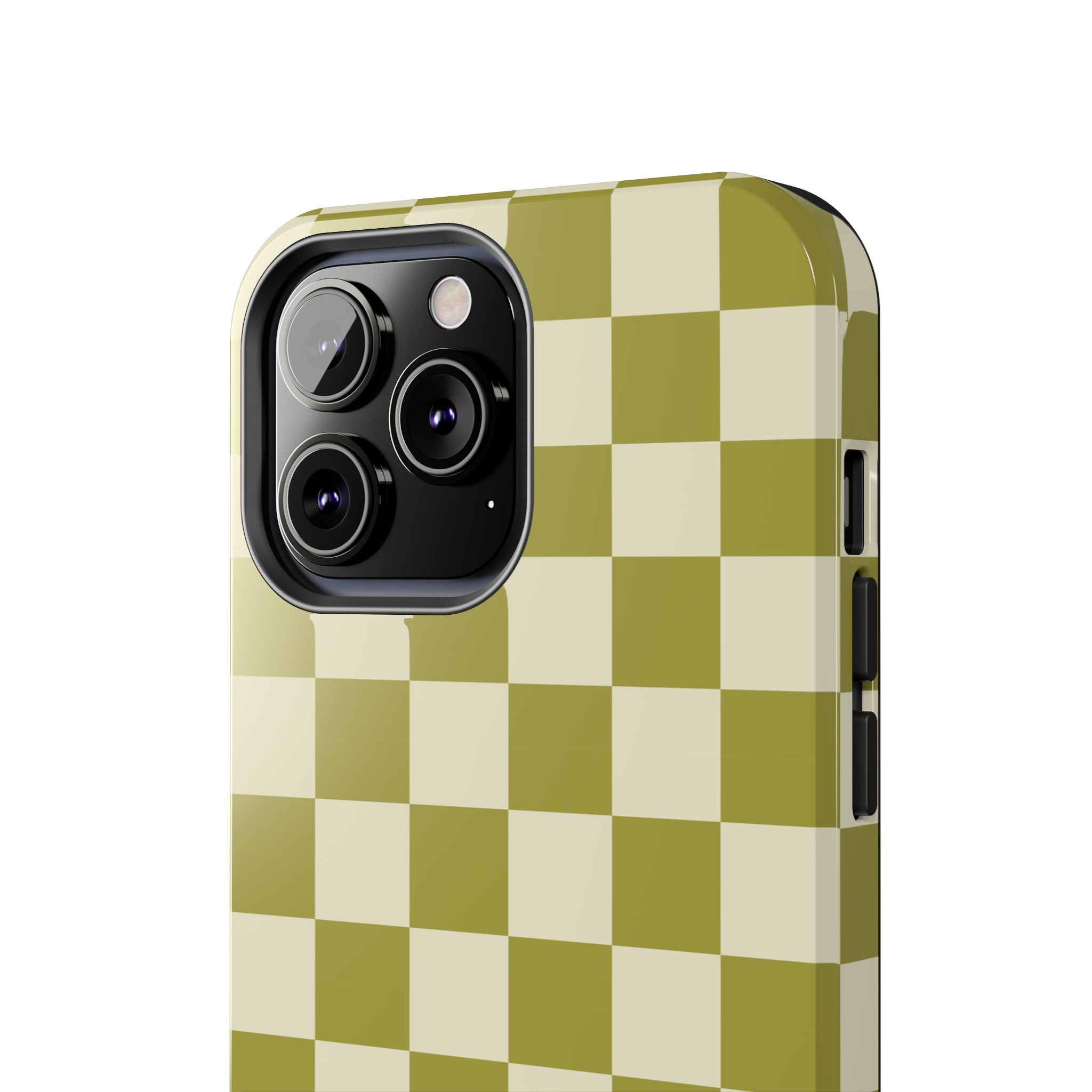 Maroon & Blush Striped Tough Phone Case — Durable Protective iPhone Cover