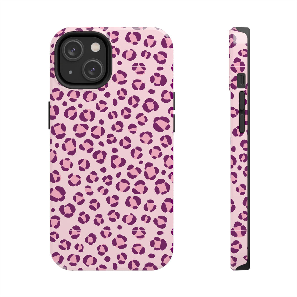 Rosé Wild | Pink Leopard Print Tough Phone Case