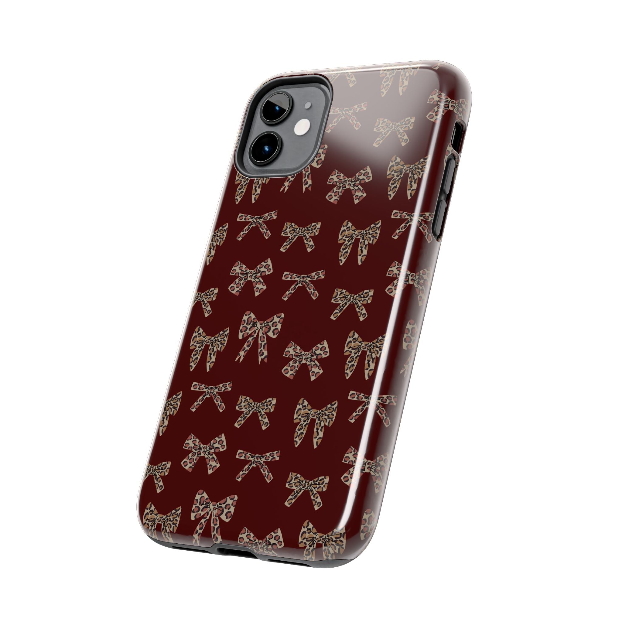 Ribbon Riot | Leopard Bow Print Phone Case