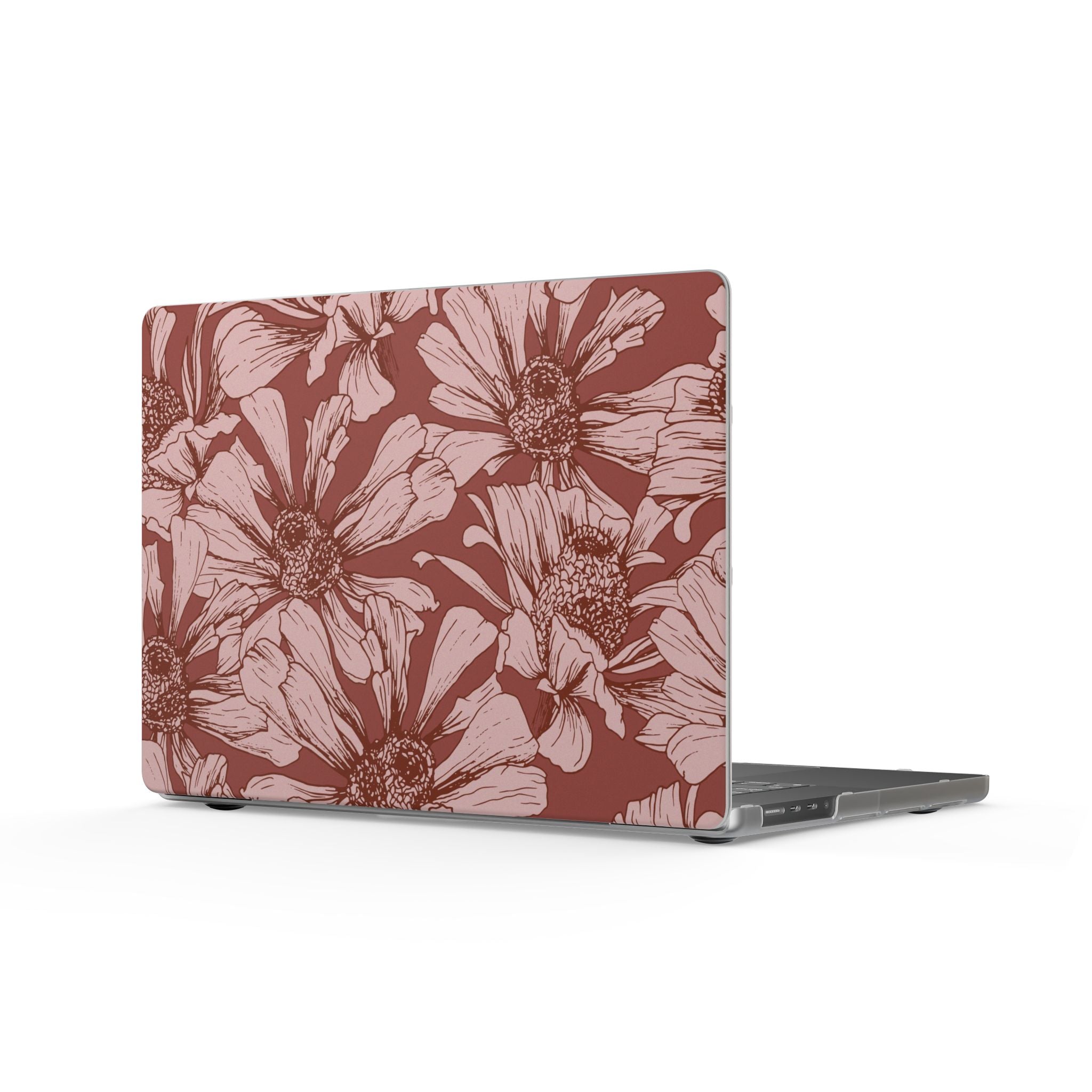 Pressed Bloom | Mocha Floral Sketch MacBook Case