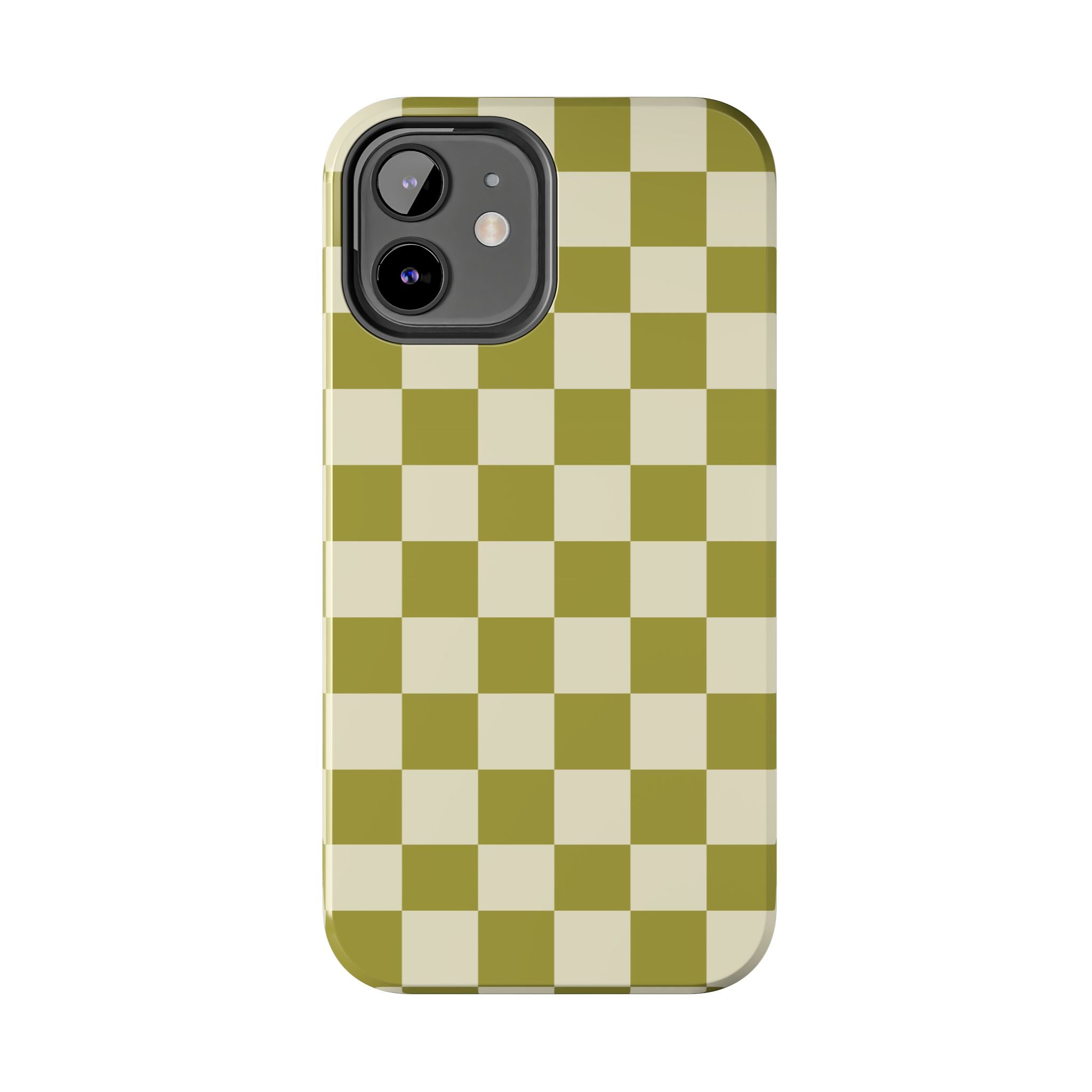 Maroon & Blush Striped Tough Phone Case — Durable Protective iPhone Cover